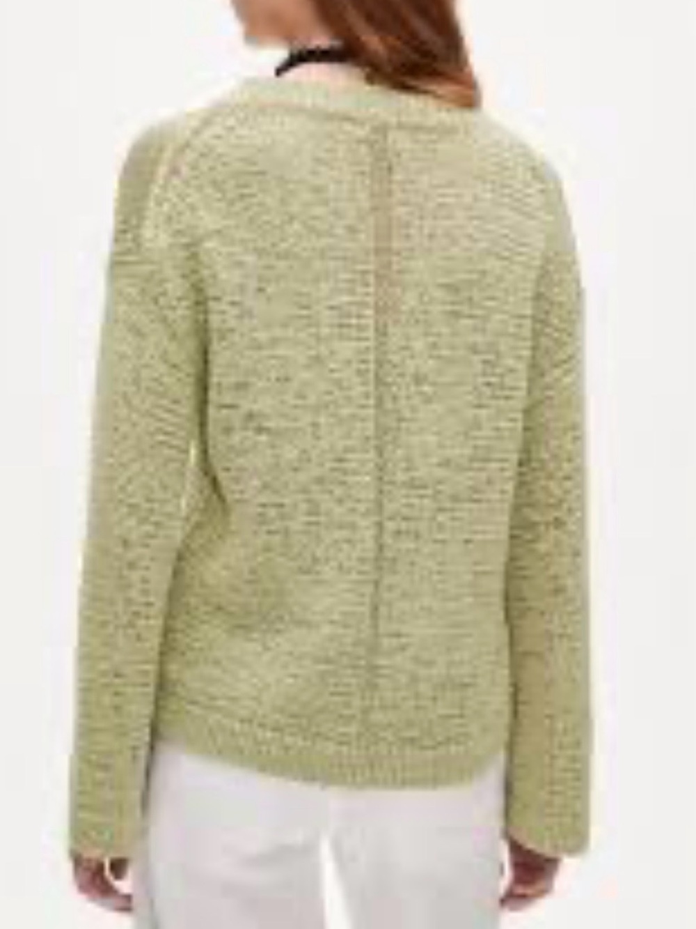 J. Crew women’s Green sage Crewneck Montauk long sleeve ribbed SweaterSzXL NWT - Picture 2 of 9